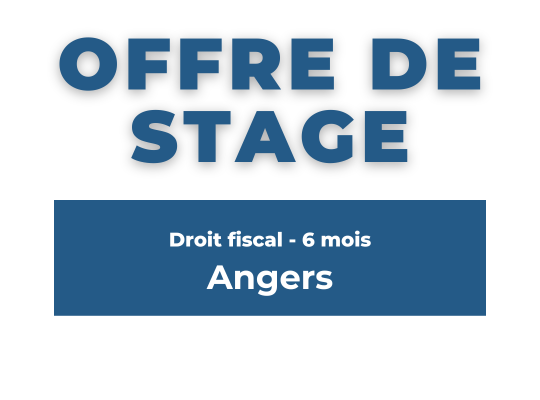 Image de l'actualité Offre de stage - Droit fiscal